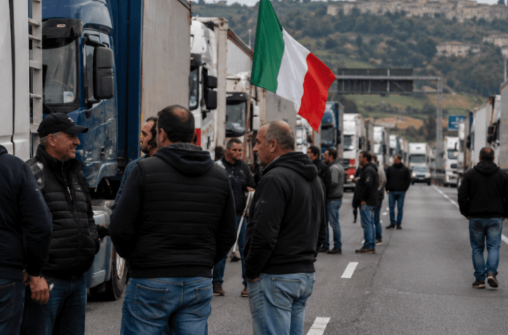 Italië neemt maatregelen tegen hoge dieselprijzen na wegblokkades door vrachtwagenchauffeurs